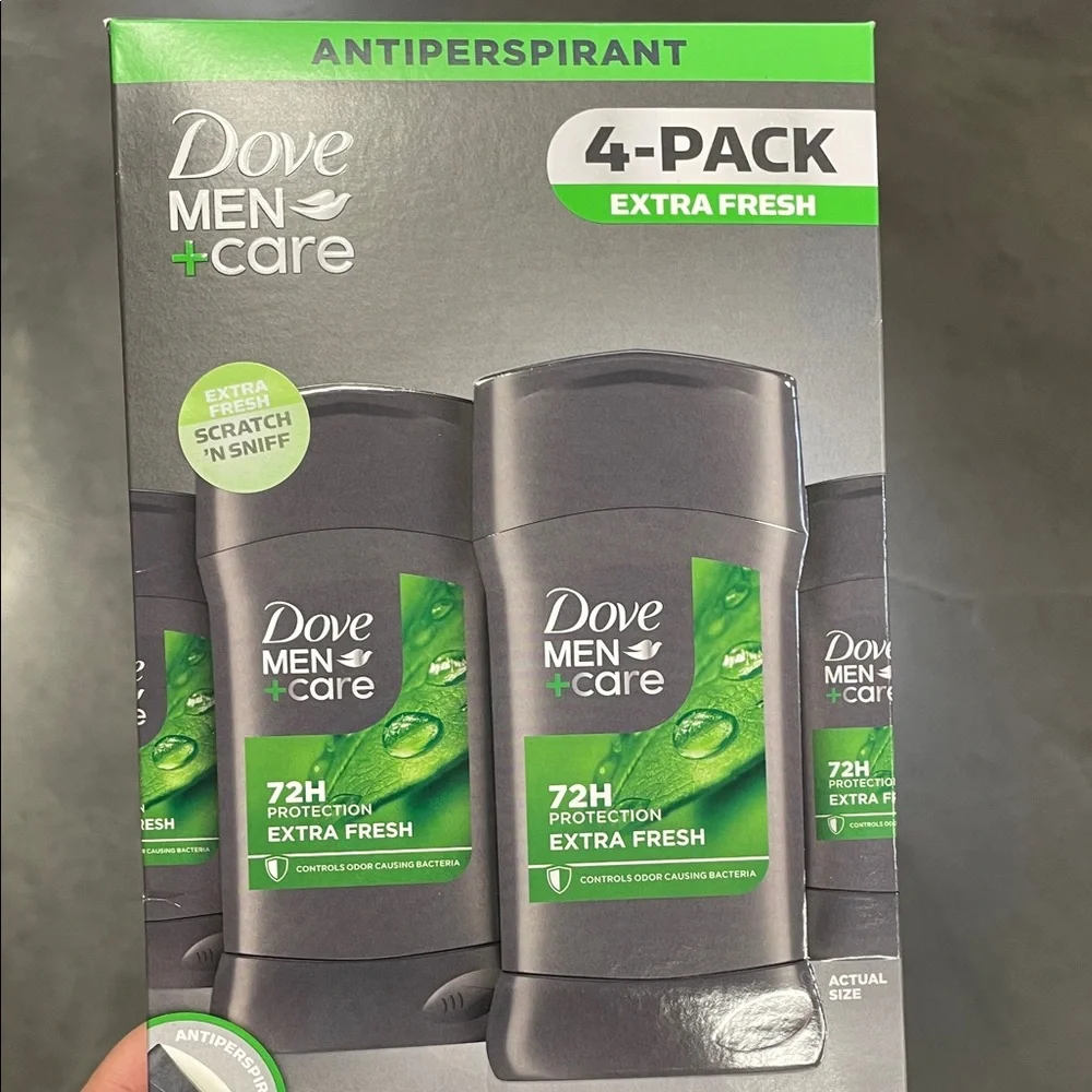 Dove Men+Care Antiperspirant Deodorant Extra Fresh Scent 4 Value Pack
